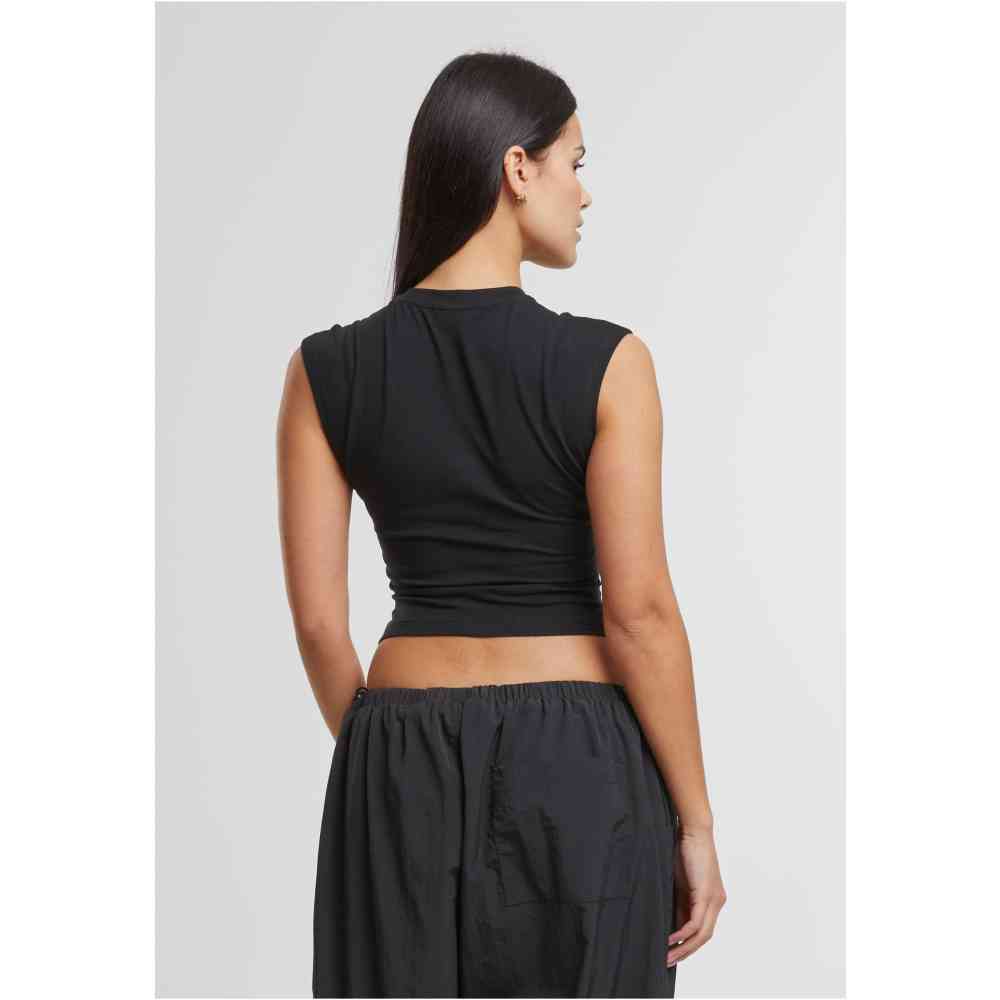 Urban Classics - Wrapped Ärmelloses Top - Schwarz